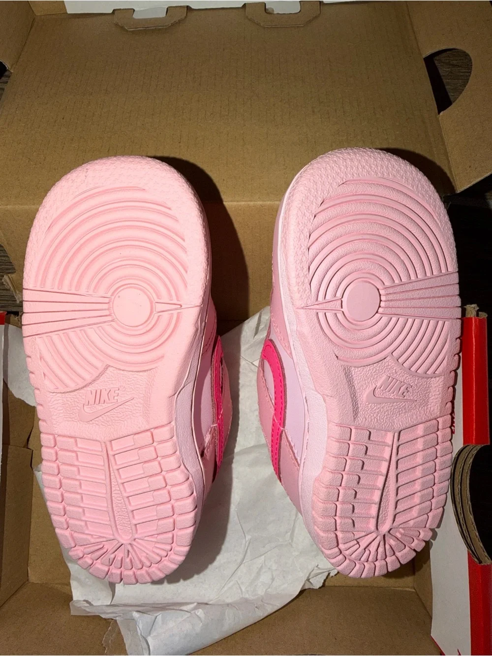 Nike Dunk Low Triple Pink (TD) 7C Brand New